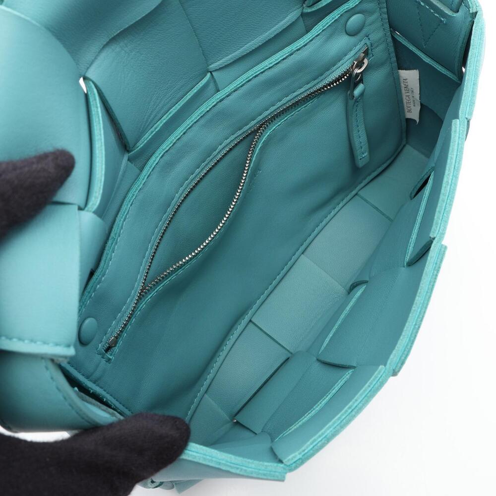 Bottega Veneta Intrecciato Cassette Shoulder Bag Leather Green - Picture 3 of 10